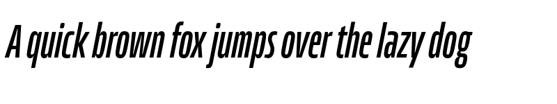 Preview of FONTSPRING DEMO - Allotrope Compressed Italic font