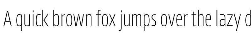 Preview of FONTSPRING DEMO - Allotrope ExCond UltraLight Regular font
