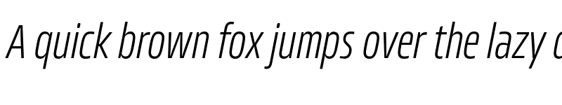 Preview of FONTSPRING DEMO - Allotrope ExCondensed ExLight Italic font