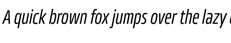 Preview of FONTSPRING DEMO - Allotrope ExCondensed Light Italic font