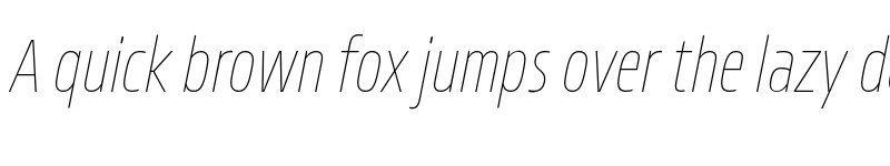 Preview of FONTSPRING DEMO - Allotrope ExCondensed Thin Italic font
