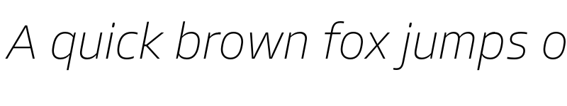 Preview of FONTSPRING DEMO - Allotrope UltraLight Italic font
