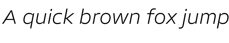 Preview of FONTSPRING DEMO - Allotrope Wide ExtraLight Italic font