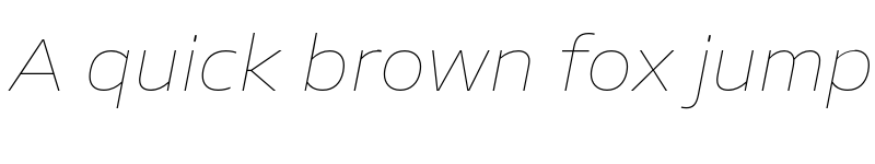 Preview of FONTSPRING DEMO - Allotrope Wide Thin Italic font