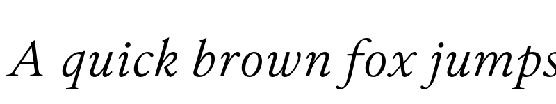 Preview of FONTSPRING DEMO - Allrounder Antiqua Book Italic font
