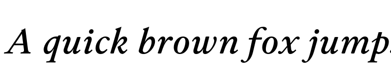 Preview of FONTSPRING DEMO - Allrounder Antiqua Italic font