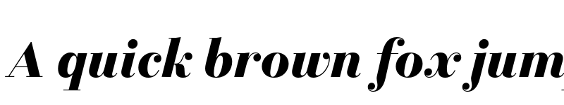 Preview of FONTSPRING DEMO - Allrounder Didone Big Bold Italic font