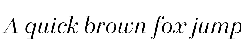 Preview of FONTSPRING DEMO - Allrounder Didone Big Book Italic font