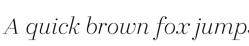 Preview of FONTSPRING DEMO - Allrounder Didone Big Light Italic font
