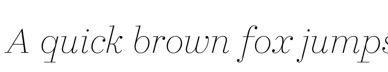 Preview of FONTSPRING DEMO - Allrounder Didone Big XLight Italic font