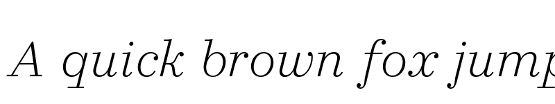 Preview of FONTSPRING DEMO - Allrounder Didone Light Italic font