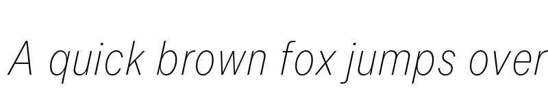 Preview of FONTSPRING DEMO - Allrounder Grotesk Cmp XLight Italic font