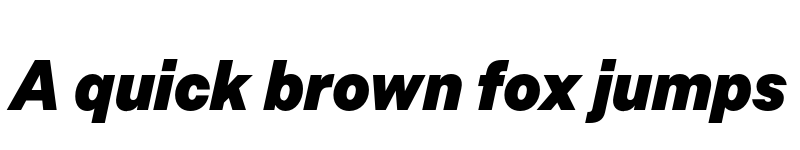 Preview of FONTSPRING DEMO - Allrounder Grotesk Cnd Black Italic font