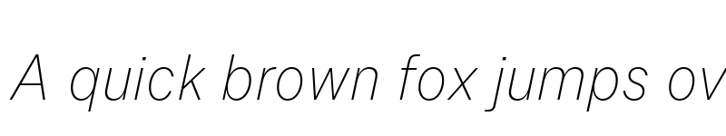 Preview of FONTSPRING DEMO - Allrounder Grotesk Cnd XLight Italic font