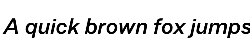 Preview of FONTSPRING DEMO - Allrounder Grotesk Medium Italic font