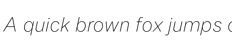 Preview of FONTSPRING DEMO - Allrounder Grotesk XLight Italic font