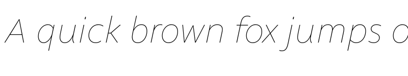 Preview of FONTSPRING DEMO - Altivo Thin Italic font
