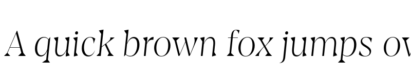 Preview of FONTSPRING DEMO - Amarga ExtraLight It Regular font