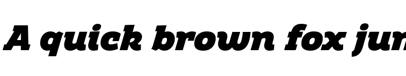 Preview of FONTSPRING DEMO - Amazing Slab Black Italic font