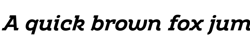 Preview of FONTSPRING DEMO - Amazing Slab Bold Italic font