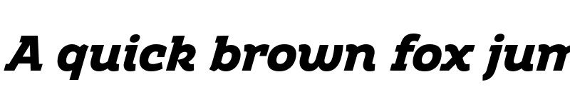 Preview of FONTSPRING DEMO - Amazing Slab Extrabold Italic font