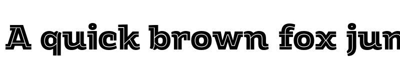 Preview of FONTSPRING DEMO - Amazing Slab Inline Black Regular font