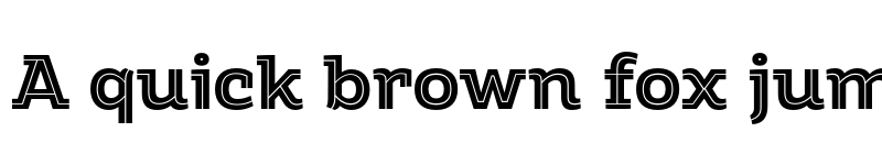 Preview of FONTSPRING DEMO - Amazing Slab Inline Extrabold Regular font