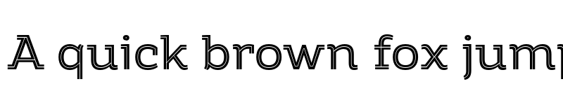 Preview of FONTSPRING DEMO - Amazing Slab Inline Medium Regular font