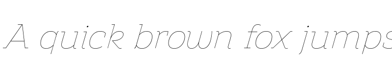 Preview of FONTSPRING DEMO - Amazing Slab Thin Italic font