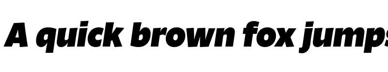 Preview of FONTSPRING DEMO - Ambra Sans Black Italic font