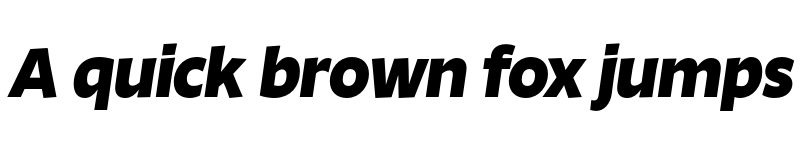 Preview of FONTSPRING DEMO - Ambra Sans Extrabold Italic font