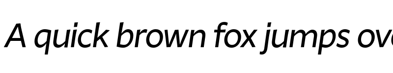 Preview of FONTSPRING DEMO - Ambra Sans Italic font