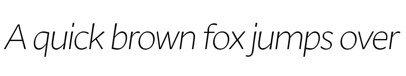 Preview of FONTSPRING DEMO - Ambra Sans Light Italic font