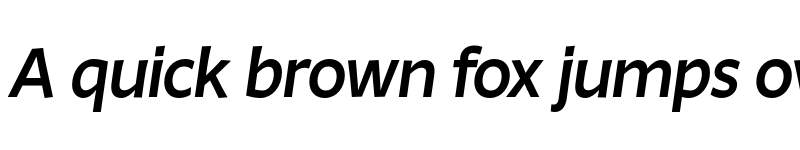 Preview of FONTSPRING DEMO - Ambra Sans Medium Italic font