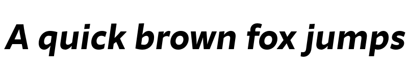 Preview of FONTSPRING DEMO - Ambra Sans Text Bold Italic font