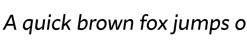 Preview of FONTSPRING DEMO - Ambra Sans Text Italic font