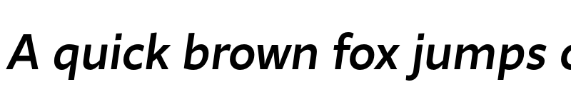 Preview of FONTSPRING DEMO - Ambra Sans Text Medium Italic font