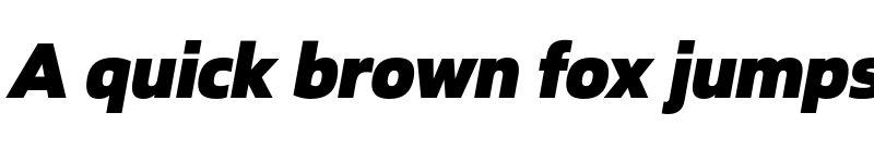 Preview of FONTSPRING DEMO - Ambulatoria A Black Italic font