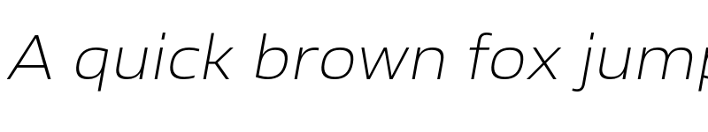 Preview of FONTSPRING DEMO - Ambulatoria A ExtLt Italic font