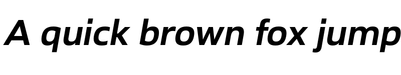 Preview of FONTSPRING DEMO - Ambulatoria A SemBd Italic font