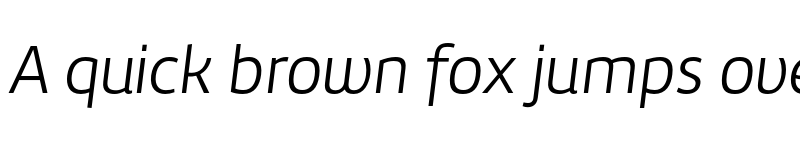 Preview of FONTSPRING DEMO - Amelia Light Italic Regular font