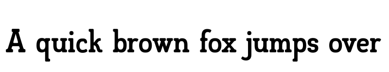 Preview of FONTSPRING DEMO - American Oak Slab Regular font