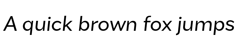 Preview of FONTSPRING DEMO - Amica Pro Reg Italic font