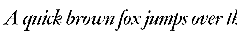 Preview of FONTSPRING DEMO - Amsterdamer Garamont Bold Italic font