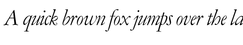Preview of FONTSPRING DEMO - Amsterdamer Garamont Italic font