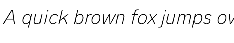 Preview of FONTSPRING DEMO - Analogue Pro Thin Italic font