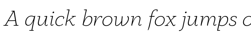 Preview of FONTSPRING DEMO - Anaphora ExtLt Italic font