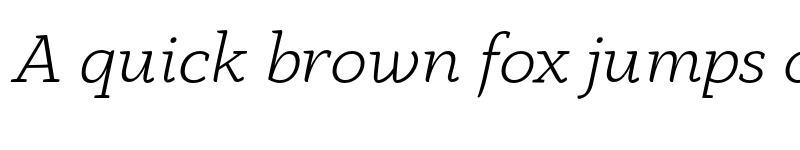 Preview of FONTSPRING DEMO - Anaphora Light Italic font