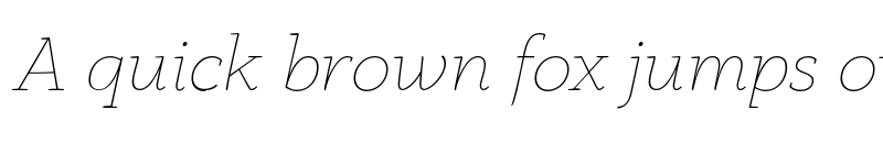 Preview of FONTSPRING DEMO - Anaphora Thin Italic font