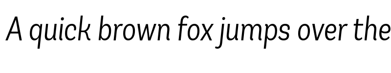 Preview of FONTSPRING DEMO - Andes Condensed Light Light Italic font